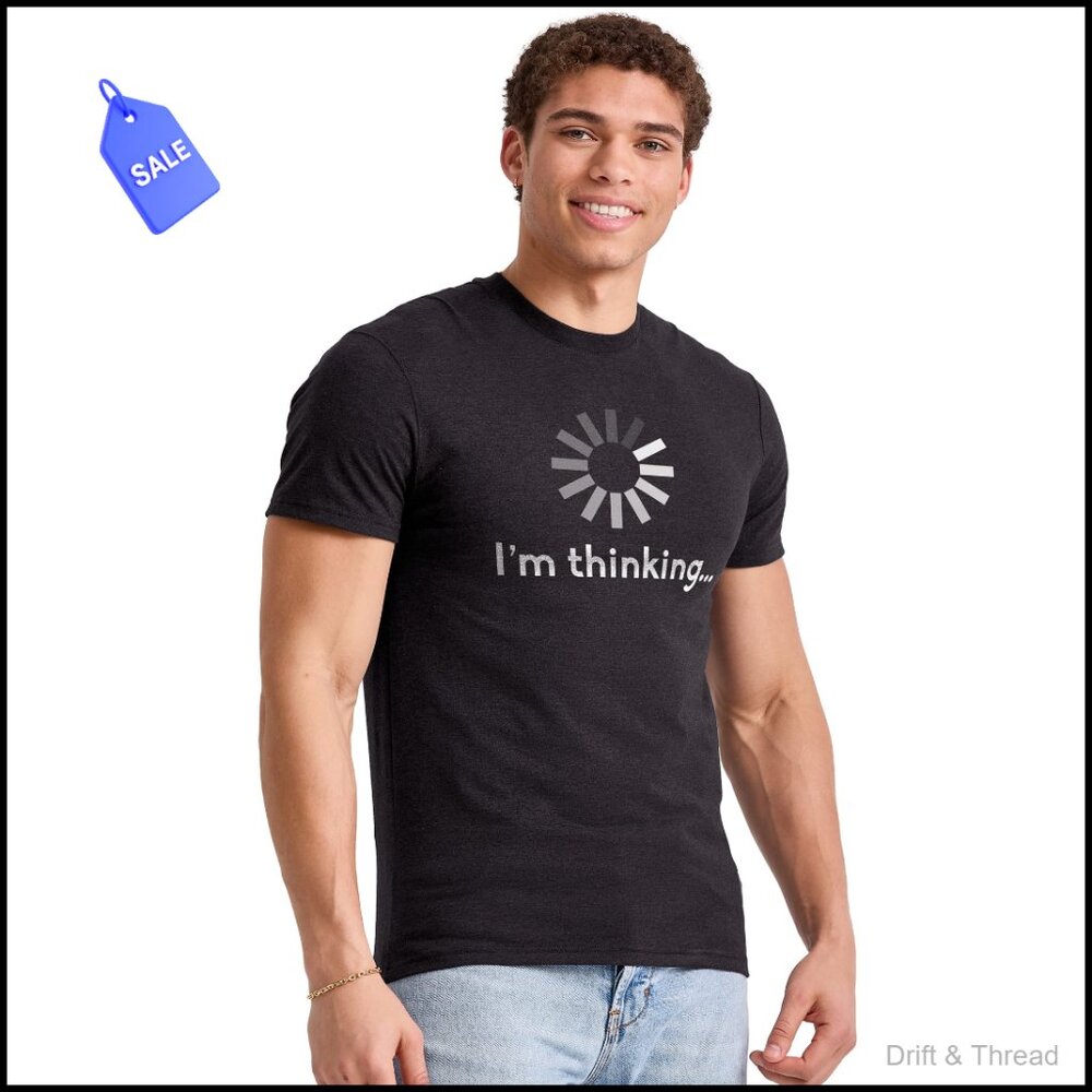 Men's Short Sleeve Graphic Tee, 100% Cotton, Crew Neck, Lightweight